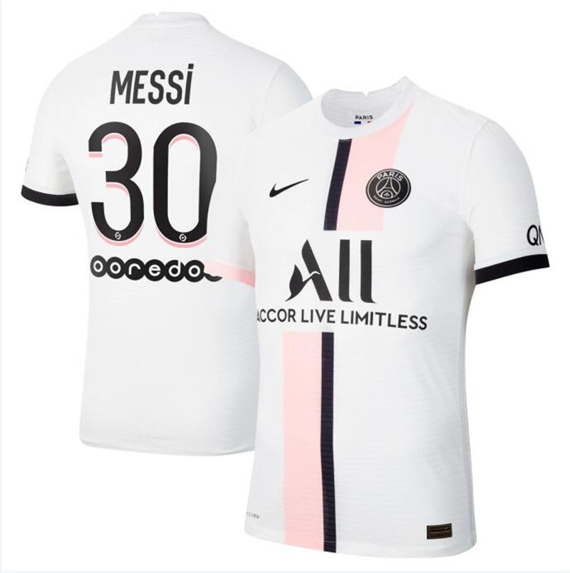 2021 22 Paris Saint Germain 30 LIONEL MESSI Away Soccer Jersey