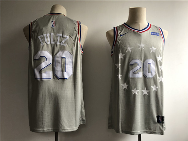 76ers 20 Markelle FultzGray 2018 19 City Edition  Swingman Jersey