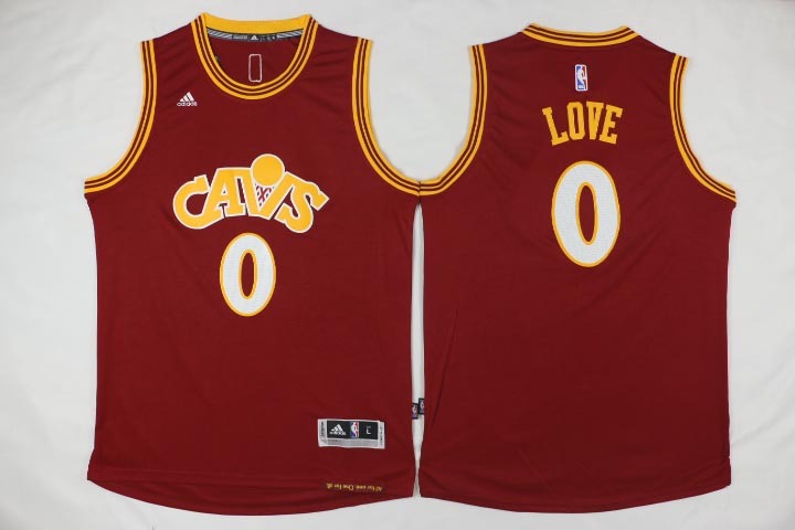   Cleveland Cavaliers 0 Kevin Love Red Cavs Swingman Throwback Jersey