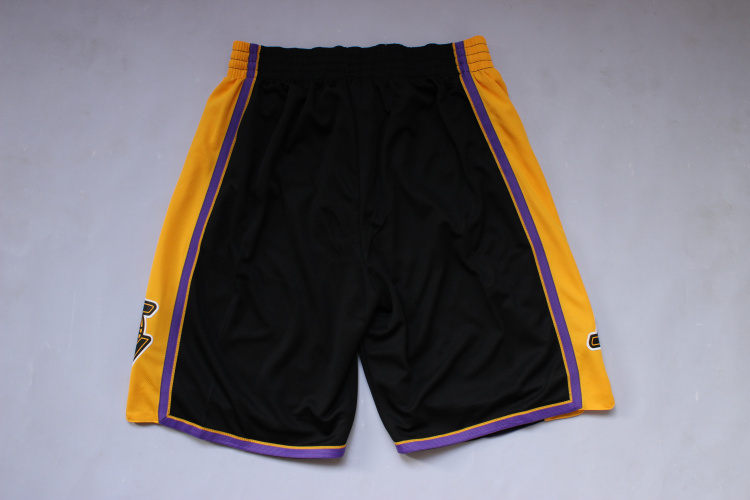  2014 NBA Los Angeles Lakers New Revolution 30 Swingman New Black Shorts