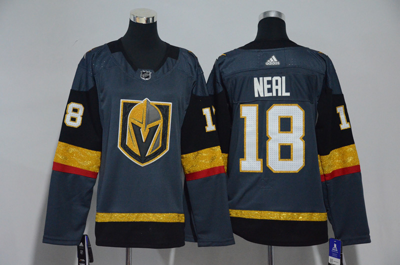  2017 NHL Vegas Golden Knights #18 James Neal Gray Ice Hockey Jerseys