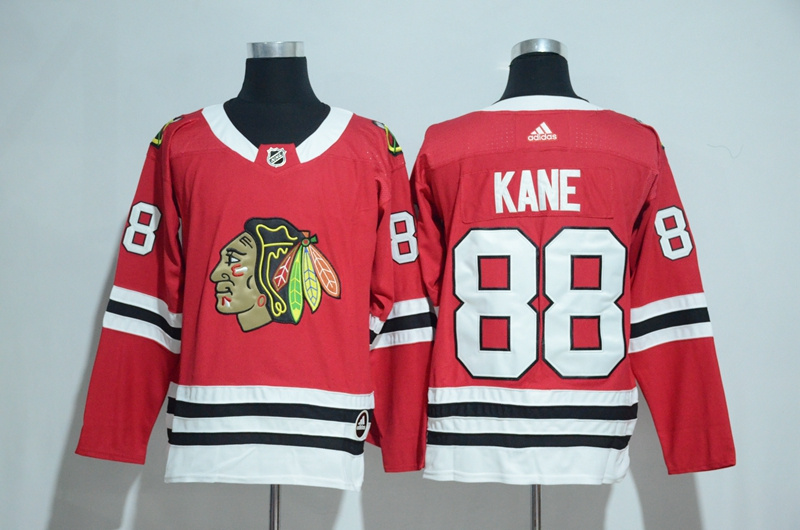  Chicago Blackhawks #88 Patrick Kane Red Home Authentic Stitched NHL Jersey