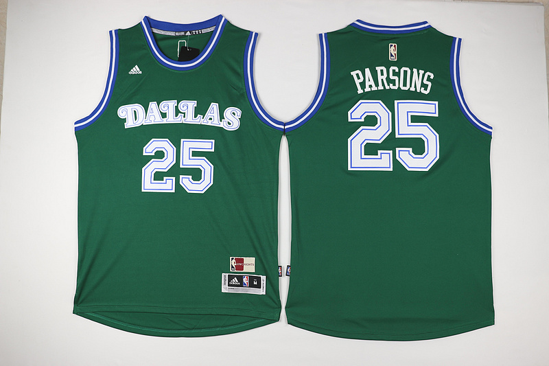  Dallas Mavericks 25 Chandler Parsons Revolution 30 Swingman Road Green Jersey