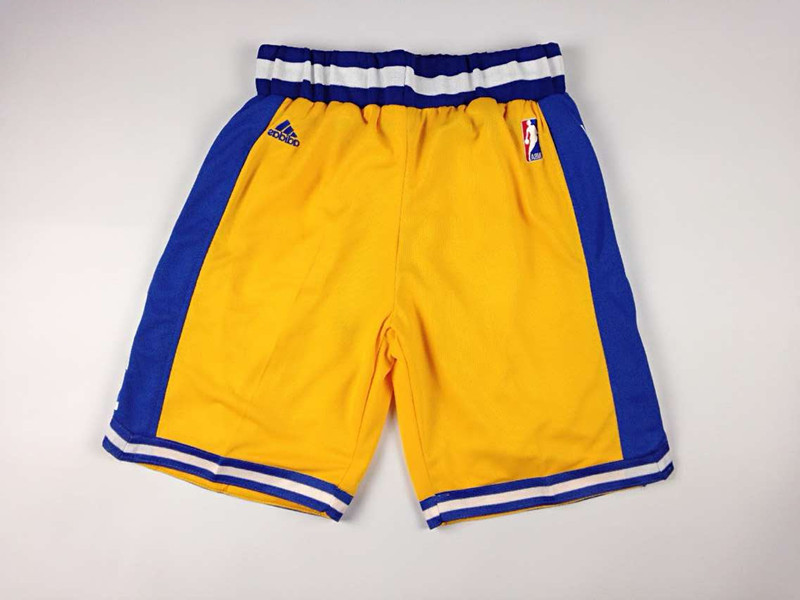  NBA  New Revolution Golden State Warriors 30 Swingman Road Dark Yellow short