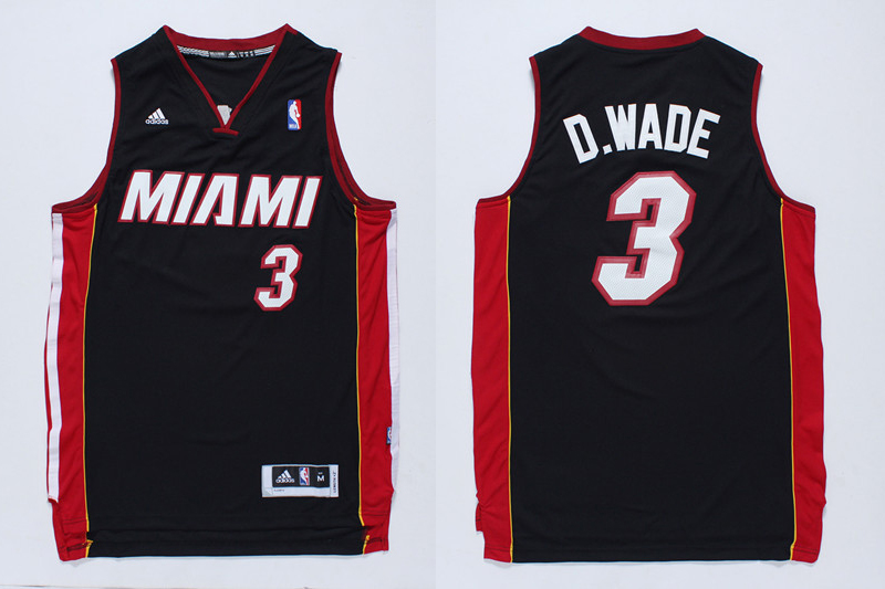  NBA 2013 2014 Miami Heat 3 Dwyane Wade D.Wade Nickname Black Jerseys