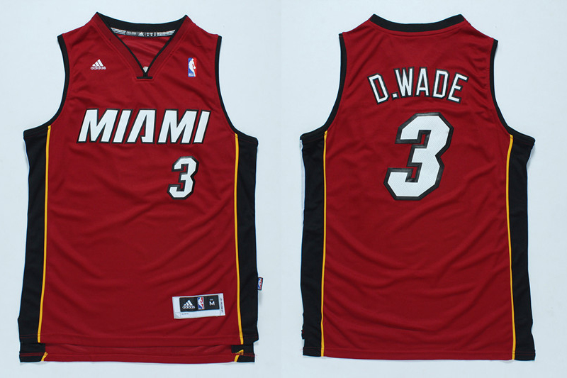  NBA 2013 2014 Miami Heat 3 Dwyane Wade D.Wade Nickname Red Jerseys