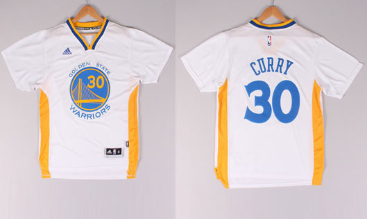  NBA 2014 2015 Golden State Warriors 30 Stephen Curry New Revolution 30 Swingman Black Jerseys with Sleeve