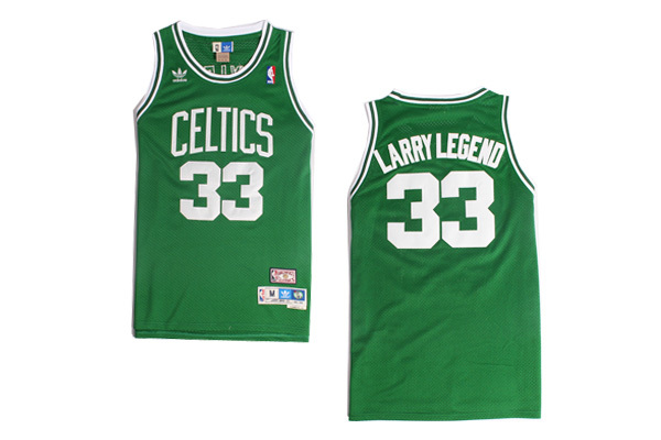 NBA Boston Celtics 33 Larry Bird LARRY LEGEND Soul Swingman Nickname Green Jersey