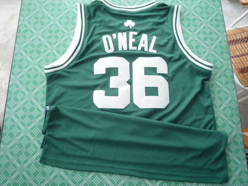  NBA Boston Celtics 36 Shaquille O'Neal New Revolution 30 Green Jerseys