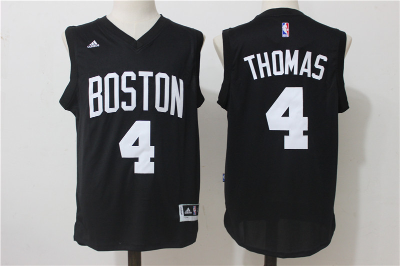  NBA Boston Celtics 4 Isaiah Thomas New Revolution 30 Swingman Black Jersey