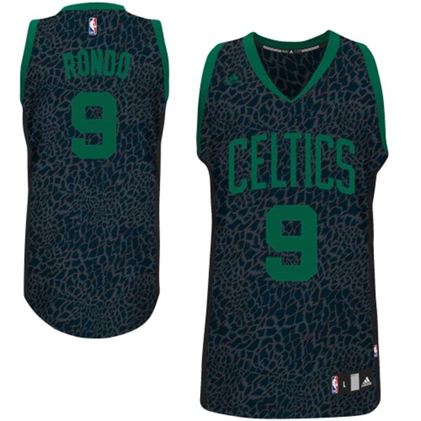  NBA Boston Celtics 9 Rajon Rondo Crazy Light Swingman Black Jersey