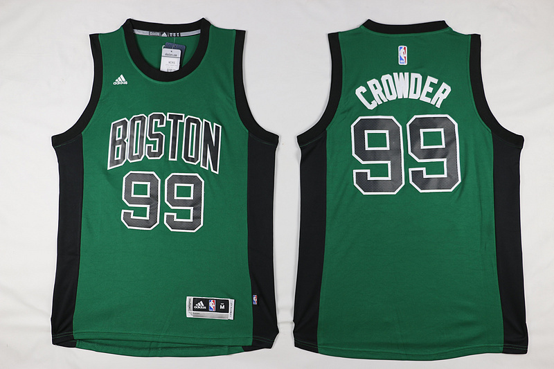  NBA Boston Celtics 99 Jae Crowder New Revolution 30 Swingman Green Black Jersey