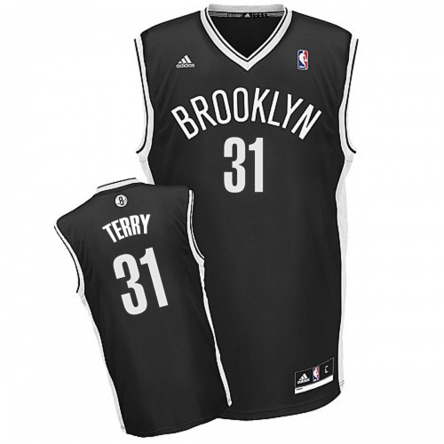  NBA Brooklyn Nets 31 Jason Terry New Revolution 30 Swingman Black Jersey