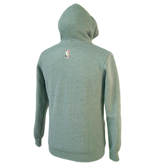  NBA Brooklyn Nets Flocking Gray Hoodies