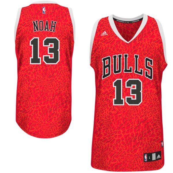  NBA Chicago Bulls 13 Joakim Noah Crazy Light Swingman Red Jersey