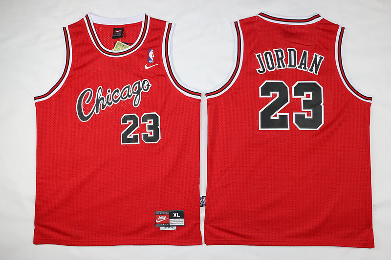  NBA Chicago Bulls 23 Michael Jordan Kid Jersey New Revolution 30 Swingman Red Youth Jersey