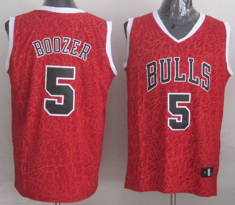  NBA Chicago Bulls 5 Carlos Boozer Crazy Light Swingman Red Jersey