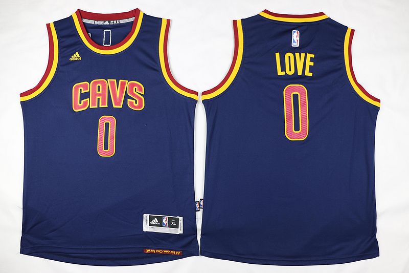  NBA Cleveland Cavaliers 0 Kevin Love Kid Jersey New Revolution 30 Swingman Blue Youth Jersey