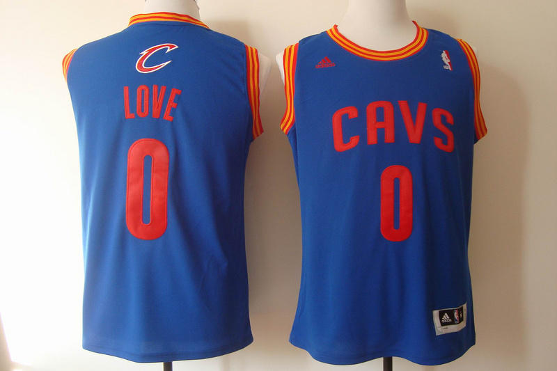  NBA Cleveland Cavaliers 0 Kevin Love New Rev30 Blue Jersey
