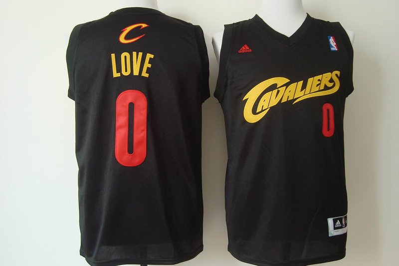  NBA Cleveland Cavaliers 0 Kevin Love New Revolution 30 Swingman Road Black Jerseys