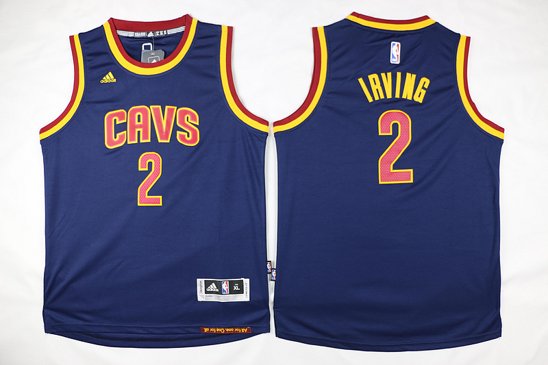  NBA Cleveland Cavaliers 2 Kyrie Irving Kid Jersey New Revolution 30 Swingman Blue Youth Jersey