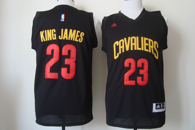  NBA Cleveland Cavaliers 23 King James New Revolution 30 Swingman Black Jersey