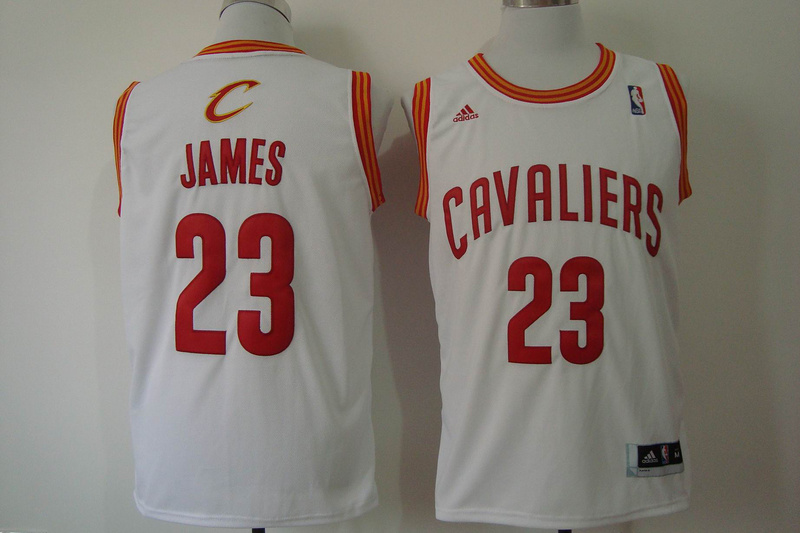  NBA Cleveland Cavaliers 23 Lebron James New Revolution 30 Swingman Home White Jersey