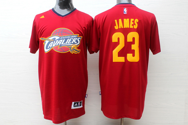  NBA Cleveland Cavaliers 23 Lebron James Revolution 30 Swingman Alternate Red Jersey With Sleeve