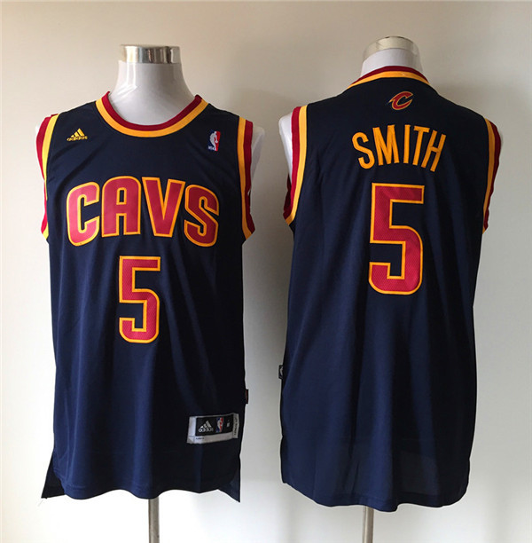  NBA Cleveland Cavaliers 5 Jr Smith New Revolution 30 Swingman Blue Jersey