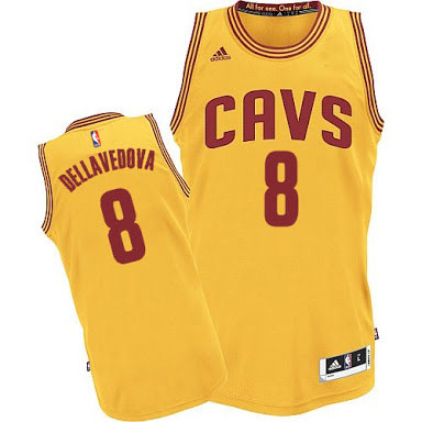  NBA Cleveland Cavaliers 8 Matthew Dellavedova jersey New Revolution 30 Swingman Yellow Jersey