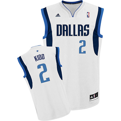  NBA Dallas Mavericks 2 Jason Kidd New Revolution 30 Swingman Home White Jersey