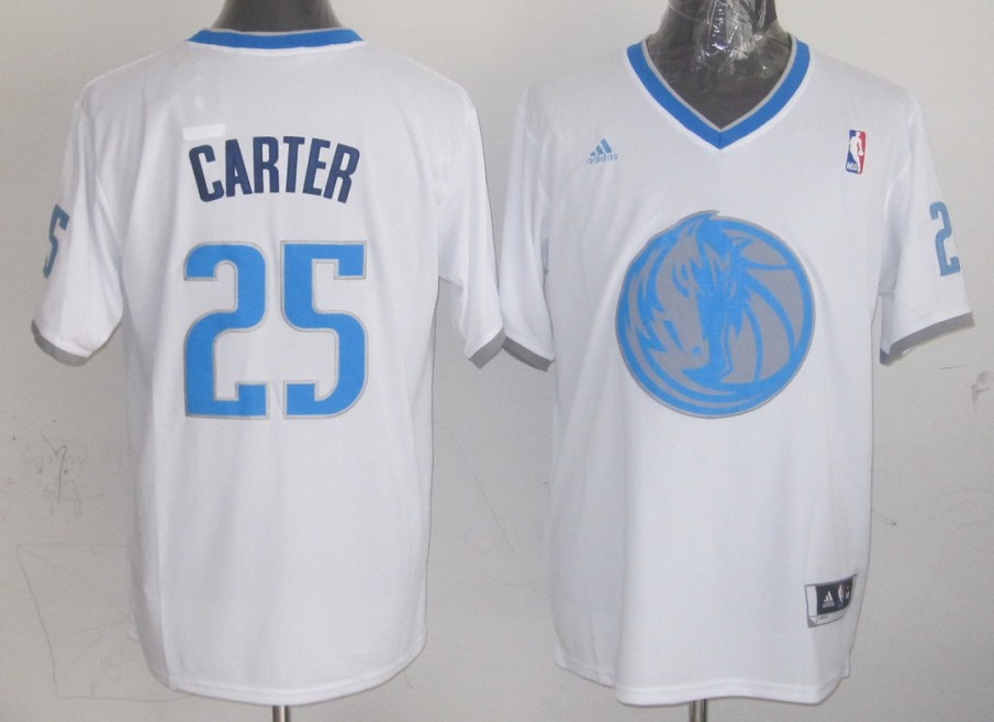  NBA Dallas Mavericks 25 Vince Carter 2013 Christmas Day Fashion Swingman White Jersey