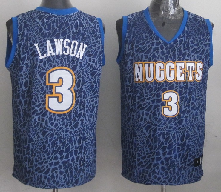  NBA Denver Nuggets 3 Ty Lawson Crazy Light Swingman Blue Jersey