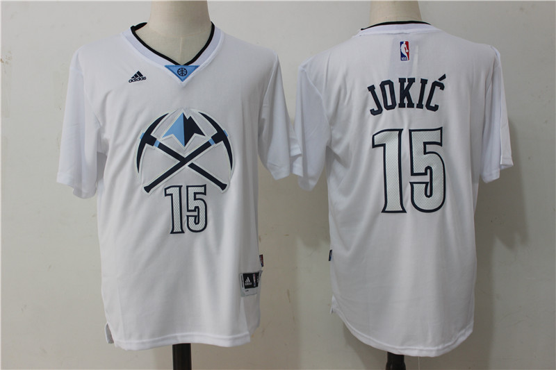  NBA Denver Nuggets Nikola Jokic White Short Sleeve Stitched NBA Jersey