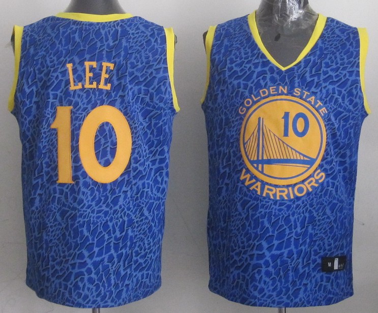  NBA Golden State Warriors 10 David Lee Crazy Light Swingman Blue Jersey