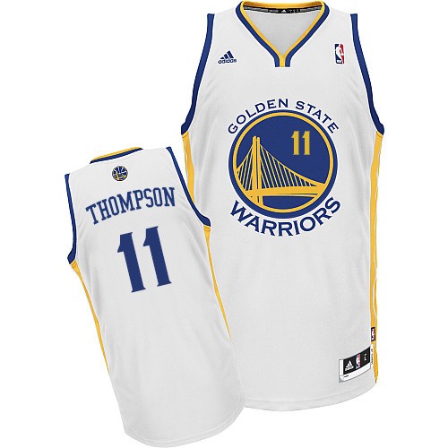  NBA Golden State Warriors 11 Klay Thompson New Revolution 30 Swingman White Jersey