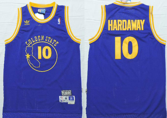  NBA Golden State Warriors 11 Tim Hardaway Throwback Swingman Blue Jersey