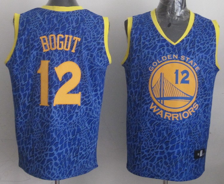  NBA Golden State Warriors 12 Andrew Bogut Crazy Light Swingman Blue Jersey