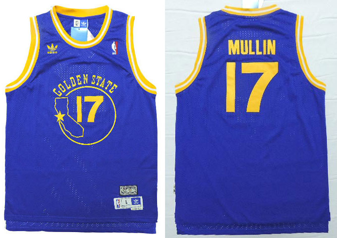  NBA Golden State Warriors 17 Chris Mullin Soul Throwback Swingman Blue Jersey