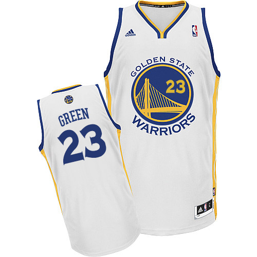  NBA Golden State Warriors 23 Draymond Green New Revolution 30 Swingman White Jersey