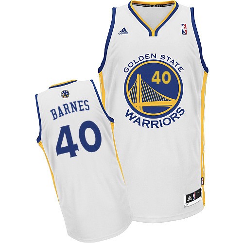  NBA Golden State Warriors 40 Harrison Barnes New Revolution 30 Swingman White Jersey