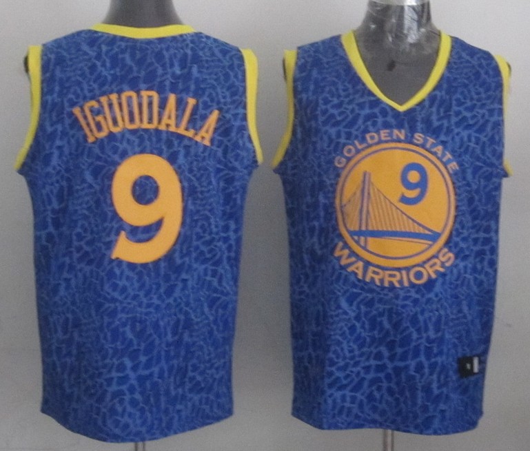  NBA Golden State Warriors 9 Andre Iguodala Crazy Light Swingman Blue Jersey