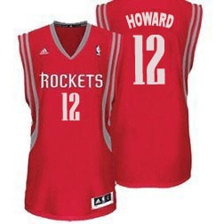  NBA Houston Rockets 12 Dwight Howard New Revolution 30 Swingman Road Red Jerseys