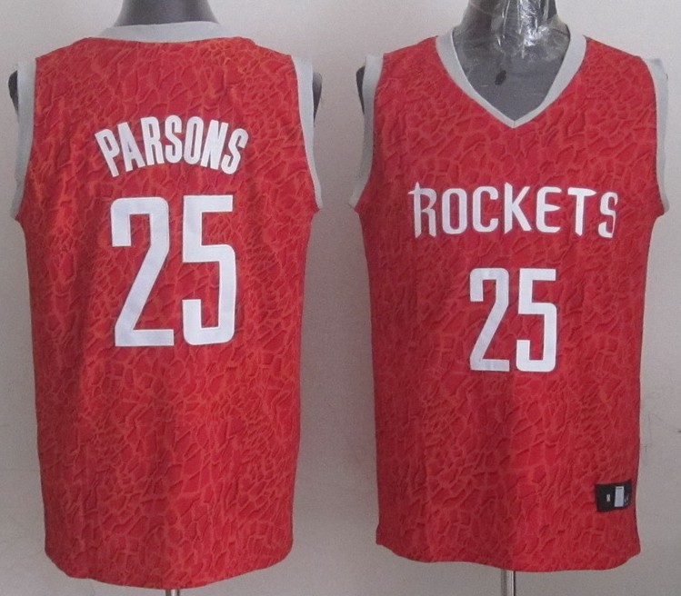  NBA Houston Rockets 25 Chandler Parsons Crazy Light Swingman Red Jersey