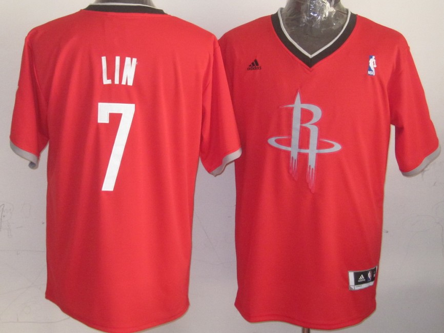  NBA Houston Rockets 7 Jeremy Lin 2013 Christmas Day Fashion Swingman Red Jersey