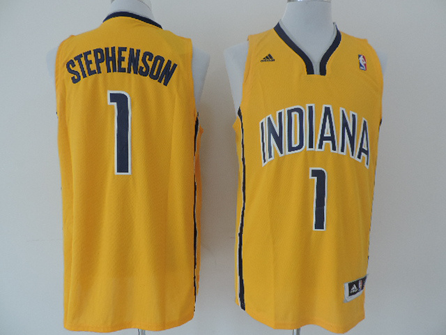 NBA Indiana Pacers 1 Lance Stephenson New Revolution 30 Swingman Alternate Yellow Jersey