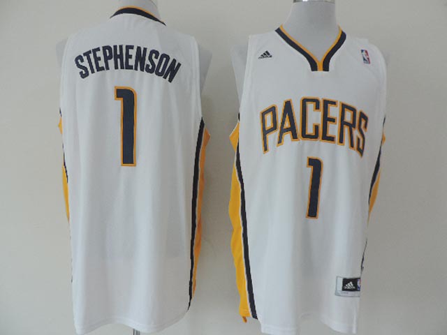  NBA Indiana Pacers 1 Lance Stephenson New Revolution 30 Swingman Home White Jersey