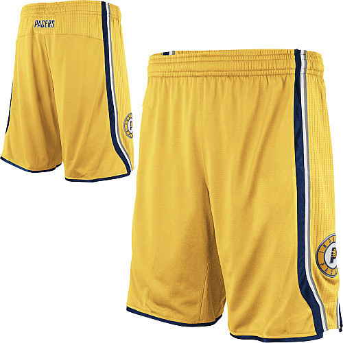  NBA Indiana Pacers New Revolution 30 Swingman Road Dark Yellow short