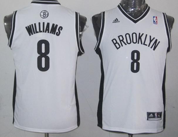  NBA Kids Brooklyn Nets 8 Deron Williams New Revolution 30 Swingman Youth White Jersey