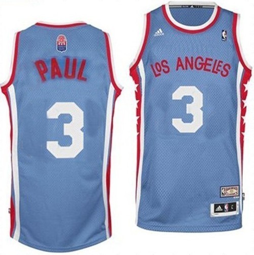  NBA Los Angeles Clippers 3 Chris Paul ABA Hardwood Classic Soul Swingman Blue Jersey